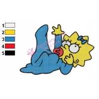 Maggie Simpsons Embroidery Design 05